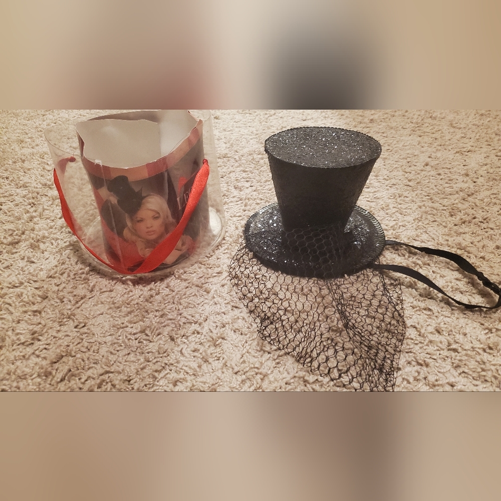 Halloween Mini Glitter Top Hat 🎩 With Vail
